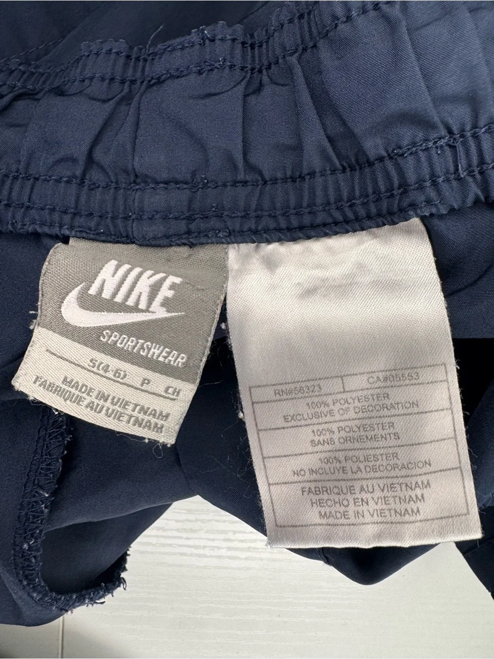 Vintage Nike Sportswear Nylon Shorts Black  Embroidered Swoosh Y2K Womens S